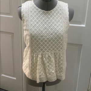 Banana Republic Ivory lace top - Sz XS